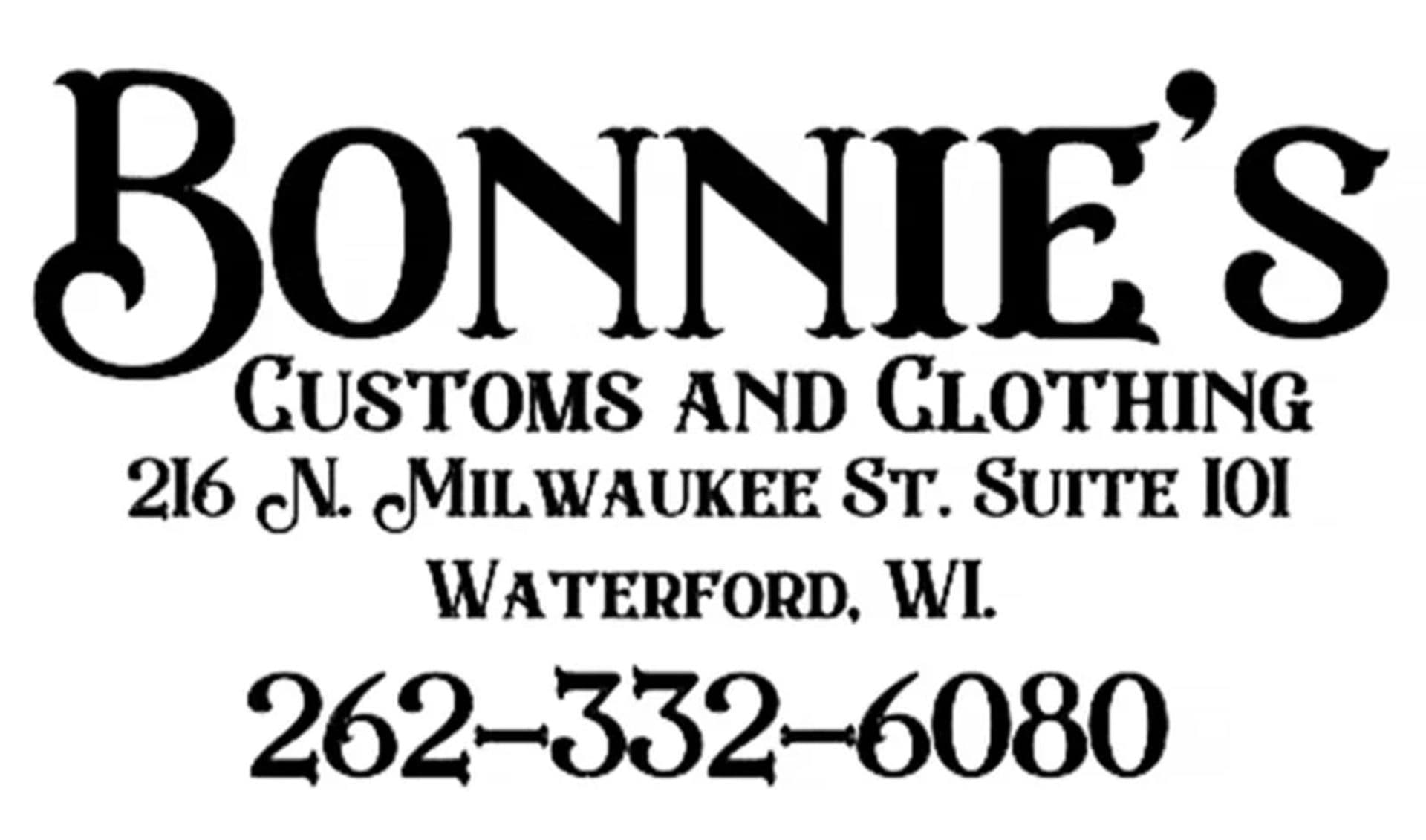 BONNIE'S CUSTOM & CLOTHING logo