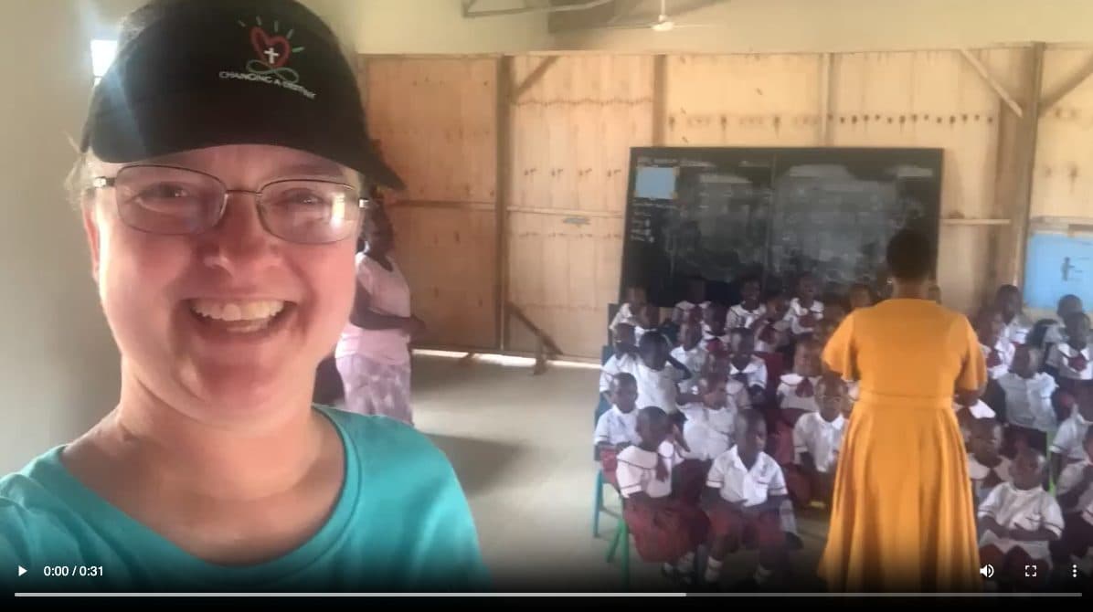 Children are saying “Teacher Nicole & Mama Kathy”