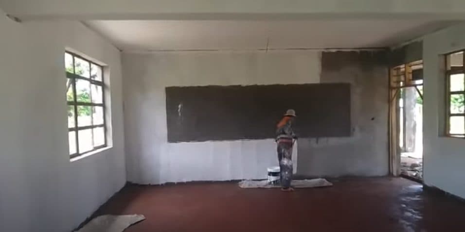 Painting inside of classrooms