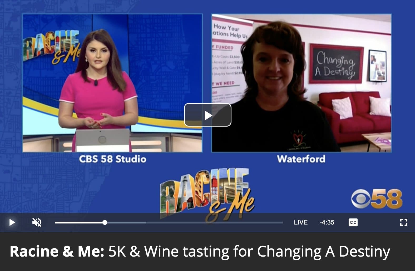 Racine & Me: 5K & Wine tasting for Changing A Destiny