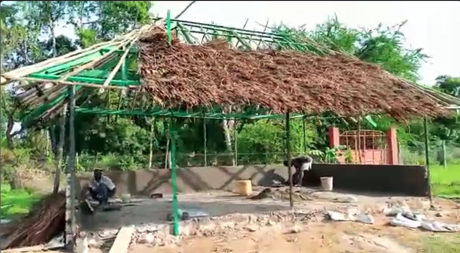 Sunday School Shelter is being built