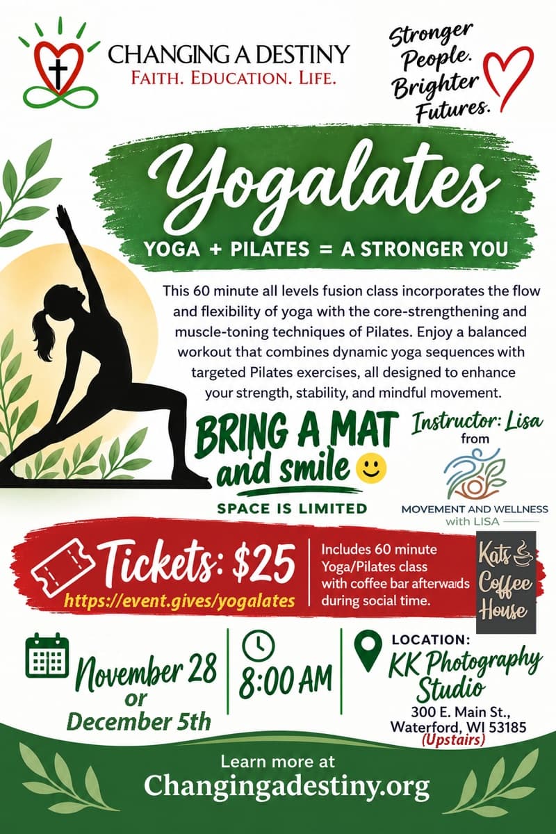 Yogalates Fundraiser ~ Yoga + Pilates Class