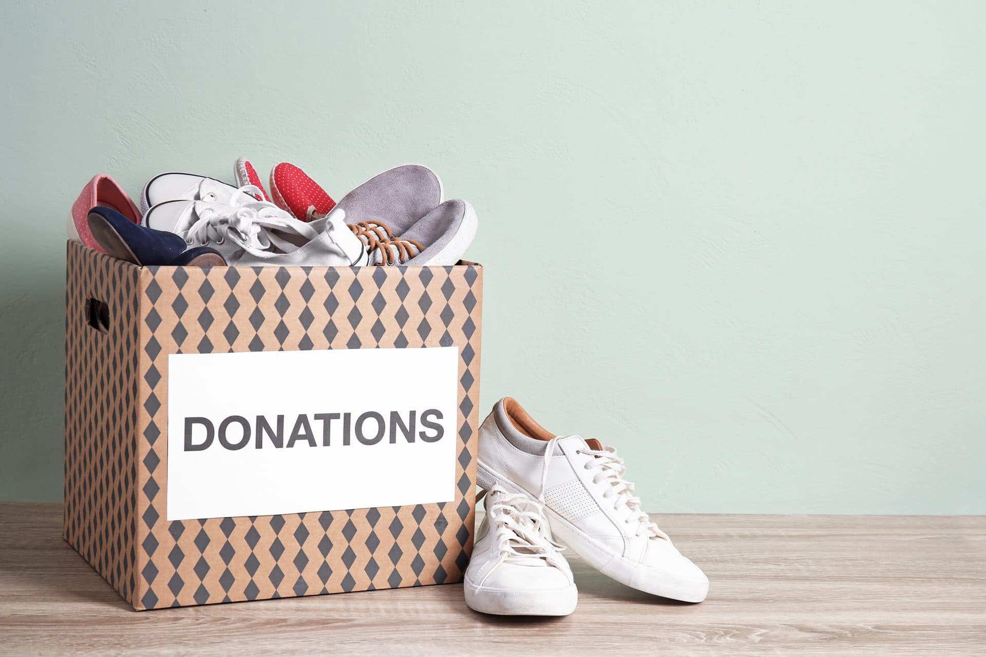 Shoe donations for charity