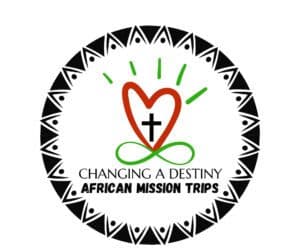 Mission trip group photo at the school in Kenya